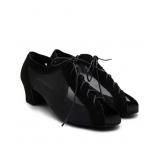 $119 BEATRICE 1.5" BALLROOM SHOE SIZE 10.5W- BLACK