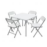 MAINSTAYS 5-PIECE 34" SQUARE CENTERFOLD FOLDING CA