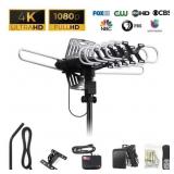 ONN OUTDOOR TV ANTENNA WITH MOUNTING POLE, UP TO 8