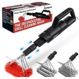 ELECTRIC GRILL BRUSH ï¿½ LONG HANDLE, INNOVATIVE REC