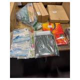 1 LOT (5) ASST CLOTH FLAGS