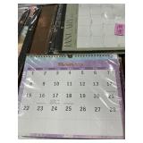1 LOT (3) DESK CALENDAR LIGHT BLUE/PURPLE 2026