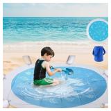 ROUND BABY BEACH POOL, 6.88 X 6.88FT PORTABLE CART
