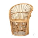 $172 NARVA RATTAN ACCENT CHAIR NATURAL/BROWN - BAL