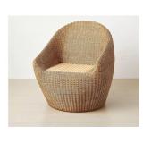 $150 ESTERO WICKER ACCENT CHAIR NATURAL BROWN - OP
