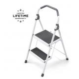 2-STEP STEEL LIGHTWEIGHT STEP STOOL LADDER 225 LBS