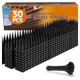 BIRD SPIKES 30 PACKS OUTDOOR CAT AND BIRD DETERREN