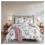 $118 MONAH TAUPE/BLUSH MICROFIBER KING/CAL KING PR