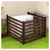 VEVOR WOODEN PRIVACY FENCE, 48 X 37 INCH AIR CONDI