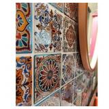MOROCCO BLUE 11.7 IN. X 11.7 IN. VINYL PEEL AND ST