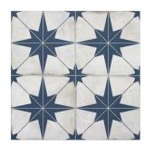 PATTERNED BLUE STAR 12 IN. X 12 IN. STONE COMPOSIT