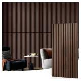 $183 0.83 IN. X 2 FT. X 4 FT. DARK WALNUT SLAT MDF