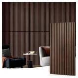 $183 0.83 IN. X 2 FT. X 4 FT. DARK WALNUT SLAT MDF