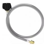 UNIVERSAL 48 IN. STAINLESS STEEL BRAIDED HOSE