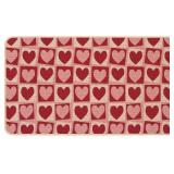 BACCESSOR VALENTINES DAY DOOR MAT, CUTE RED PINK C