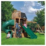 $1999 KIDKRAFT HORIZON LOOKOUT WOODEN OUTDOOR SWIN