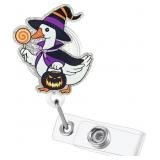 1 LOT (3) HALLOWEEN CUTE GOOSE BADGE REEL NURSE DO