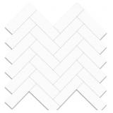 YIPSCAZO 10 SHEETS POLISHED WHITE HERRINGBONE PEEL