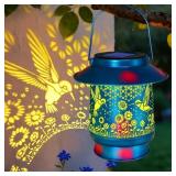 HUMMINGBIRD SOLAR LANTERNS OUTDOOR WATERPROOF BRIM