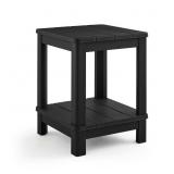 KETER GRAPHITE BLACK SQUARE RESIN ADIRONDACK SIDE