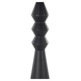 1 LOT (2) DECO 79 METAL ART DECO FLUTED VASE, 6" X