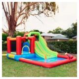 $300 HAPPY HOP INFLATABLE DOUBLE SLIDE WATER FUN P
