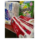 1 LOT OF 1- BOUNTY PAPER TOWEL 12 ROLLS/1-SCOTT TO