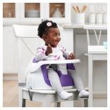 REGALO 2 IN 1 FLOOR SEAT AND BOOSTER SEAT, PURPLE