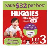HUGGIES LITTLE MOVERS HUGGFIT 360° DIAPERS, SIZES