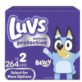 LUVS PLATINUM PROTECTION BABY DIAPERS SIZE 2, 264