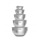 VIKING 10 PC STAINLESS STEEL MIXING BOWL SET - GRA