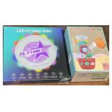 1 LOT OF 1-GOODLOGO BATH TOY./1-LED FLYING DISC