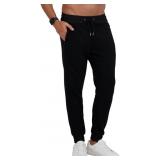FLEECE MENS JOGGERS WITH ZIPPER POCKETS, MENS SWEA