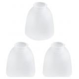 3-PACK WHITE FROSTED GLASS SHADE REPLACEMENTS, CEI