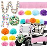 SUNCALLA 16 PCS 4TH OF JULY GOLF CART DECORATIONS