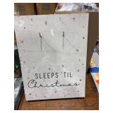 SLEEPS TILL CHRISTMAS SIGN
