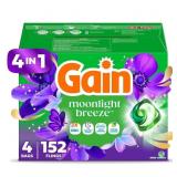 GAIN FLINGS 4 IN 1 LAUNDRY DETERGENT PACS, MOONLIG