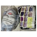 1 LOT OF 1-STUFFED SHARK,/ 1-SOFA COVER