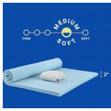 SEALY DREAMLIFE 2" GEL MEMORY FOAM MATTRESS TOPPER