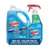 WINDEX ORIGINAL GLASS CLEANER, 1 SPRAY BOTTLE + 12