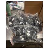 1 LOT (4) SZ 18 UNDERARMOR BLACK SLIDES