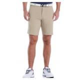 SZ 32 MENS 9" FLAT FRONT STRETCH GOLF SHORT
