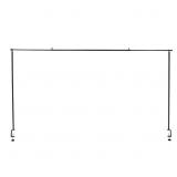 78 IN. X 39 IN. BLACK ADJUSTABLE METAL TABLE ARCH