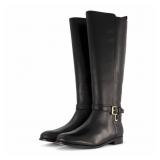 LAUREN RALPH LAUREN BLAYKE BURNISHED LEATHER TALL