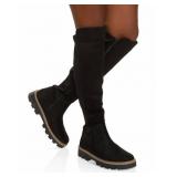 BLACK SUEDE BOOTS FOR WOMEN SIZE 7