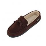 ISOTONER MICROSUEDE MOCCASIN SLIPPER WITH WHIPSTIT