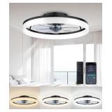 CEILING FANS WITH LIGHTS AND REMOTE, 20" MODERN LO