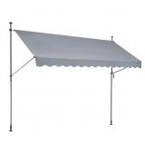 138 X 47 IN. PATIO AWNING RETRACTABLE, AWNING SUNS
