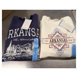 1 LOT (2) STATE OF MINE ARKANSAS STATE SWEATSHIRTS