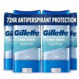GILLETTE ANTIPERSPIRANT AND DEODORANT FOR MEN, 72H